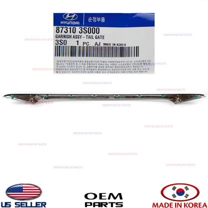 GENUINE Rear Trunk Chrome Molding Trunk Lid Trim Finisher OEM Sonata 2011-2014