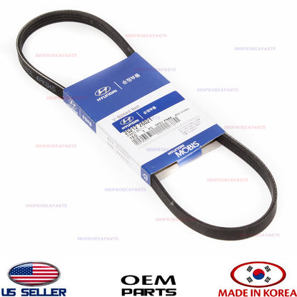 Water Pump Alternator Serpentine Fan Belt OEM HYUNDAI KIA *See compatibility