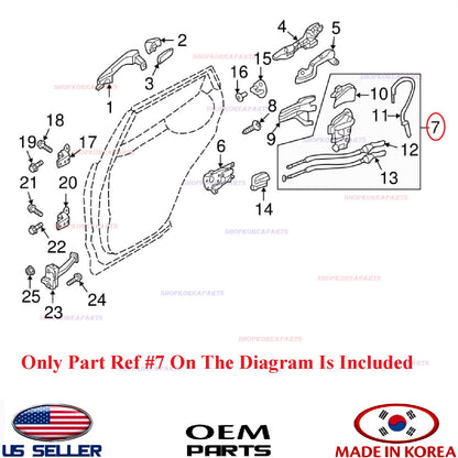 GENUINE Rear Door Lock Actuator RIGHT Passenger Side ⭐OEM⭐ SANTA FE XL 2013-2018