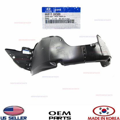 FENDER LINER FRONT LEFT SIDE GENUINE! HYUNDAI ELANTRA COUPE 2013-2014 868113X500