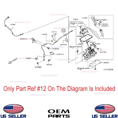 GENUINE OEM Automatic Transmission Shift Control Cable 2007–2012 Nissan Versa
