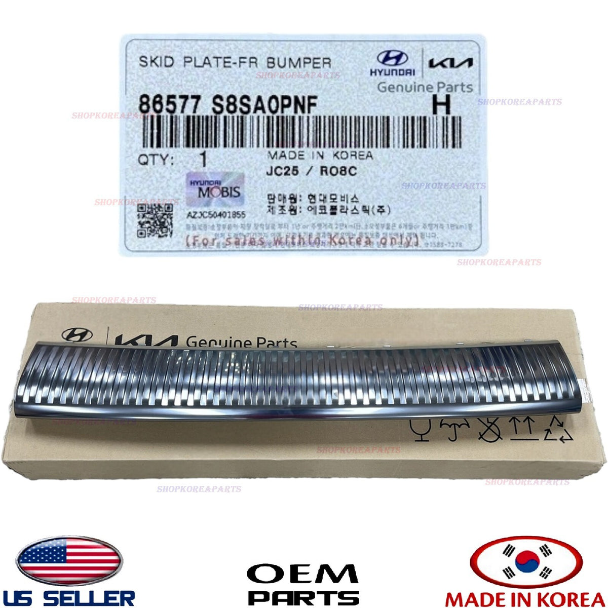 GENUINE Center Skid Plate Front Bumper ⭐OEM⭐ Palisade Calligraphy 2023-2025