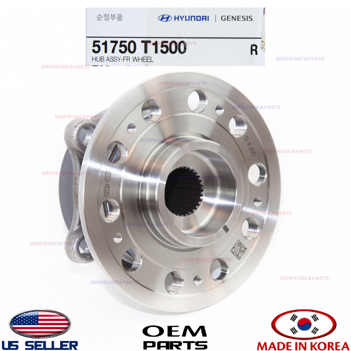 GENUINE OEM Front Wheel Hub & Bearing 2021–2026 Genesis G80 GV80 51750-T1500