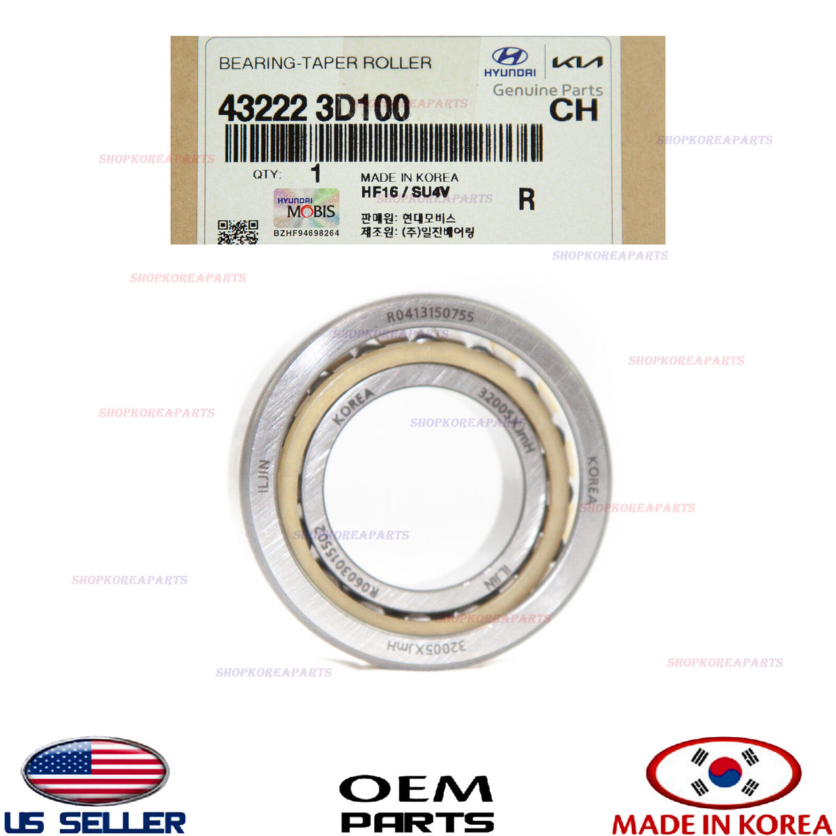 GENUINE Manual Transmission Bearing Taper Roller ⭐OEM⭐ HYUNDAI KIA 432223D100