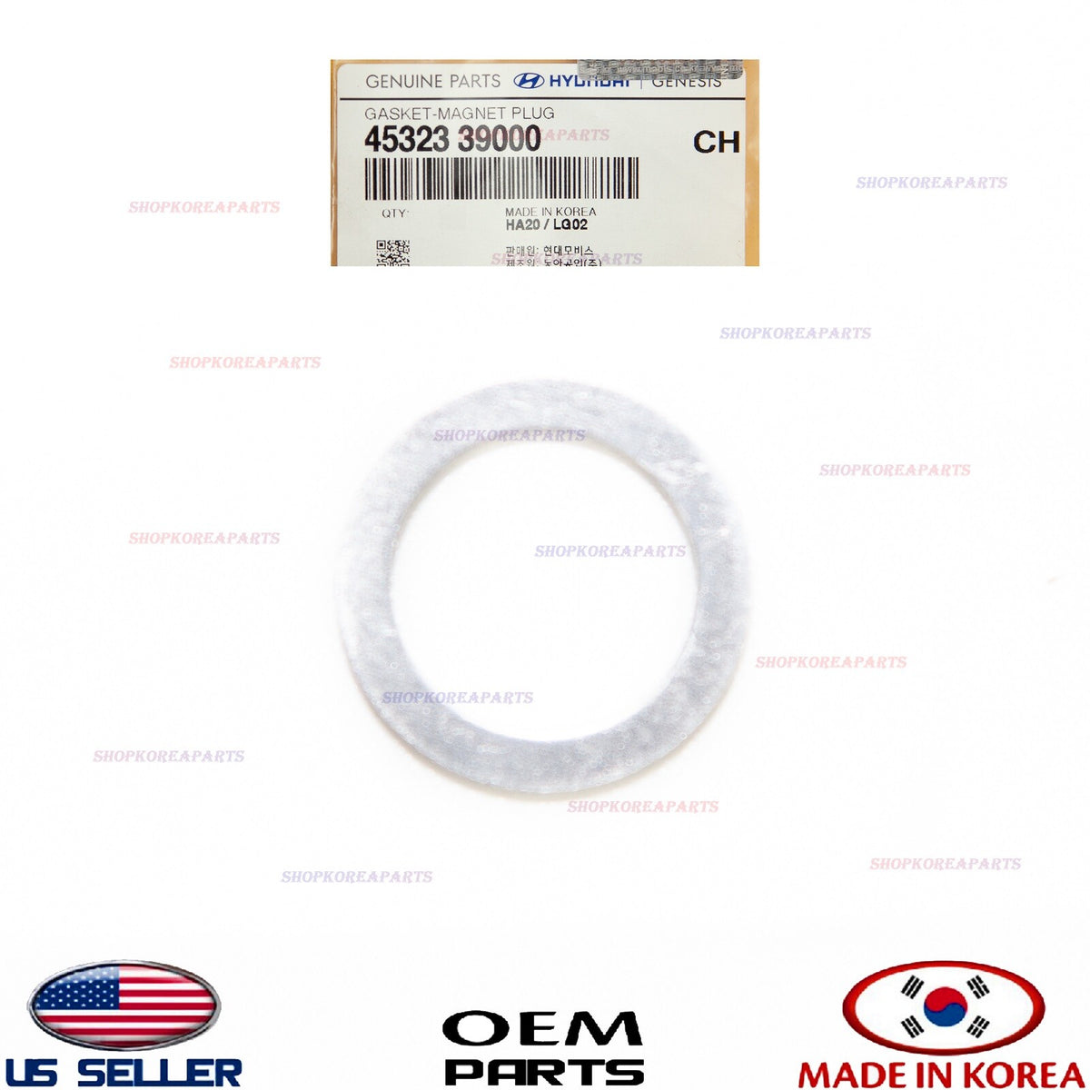Auto Transmission Drain Plug Magnet Gasket OEM HYUNDAI KIA *See Compatibility