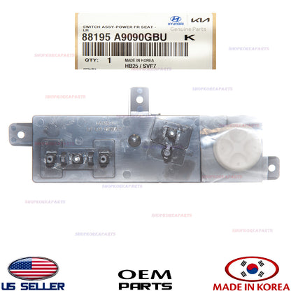 GENUINE OEM Switch Power Front Left Seat Gray 2015-19 Kia Sedona  w/ Ventilation