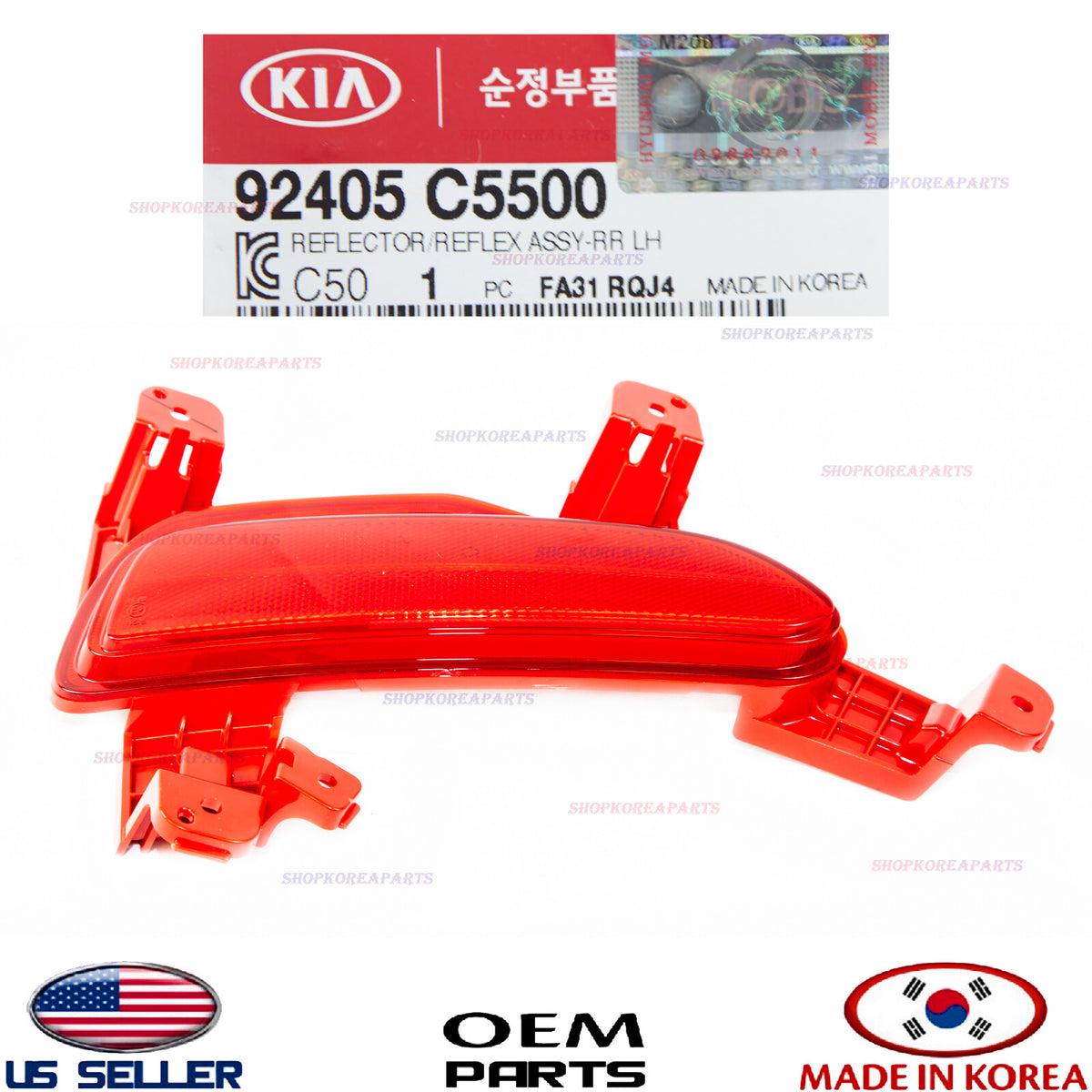 GENUINE Rear Bumper Reflector LEFT Driver Side ⭐OEM⭐ KIA SORENTO 2019-2020