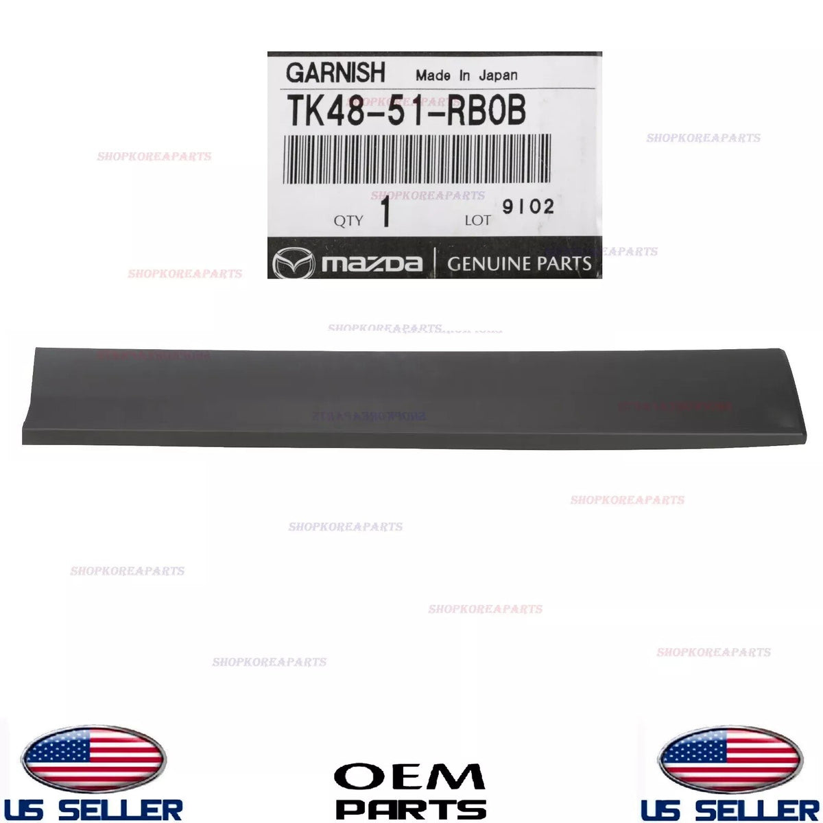 GENUINE OEM Front Door LEFT Driver Side Lower Molding Mazda CX-9 2016-2023