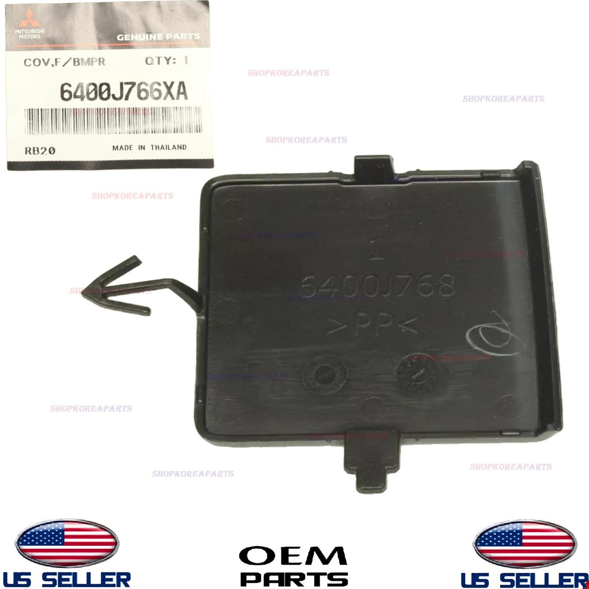 Front Bumper Tow Eye Hook Cap Cover BLACK ⭐OEM⭐ Mirage & Mirage G4 2021-2024