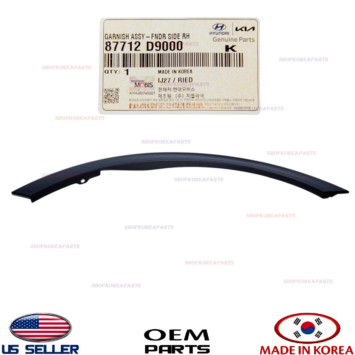 GENUINE Front Fender Wheel Molding RIGHT Passenger Side ⭐ Kia Sportage 2017-2022