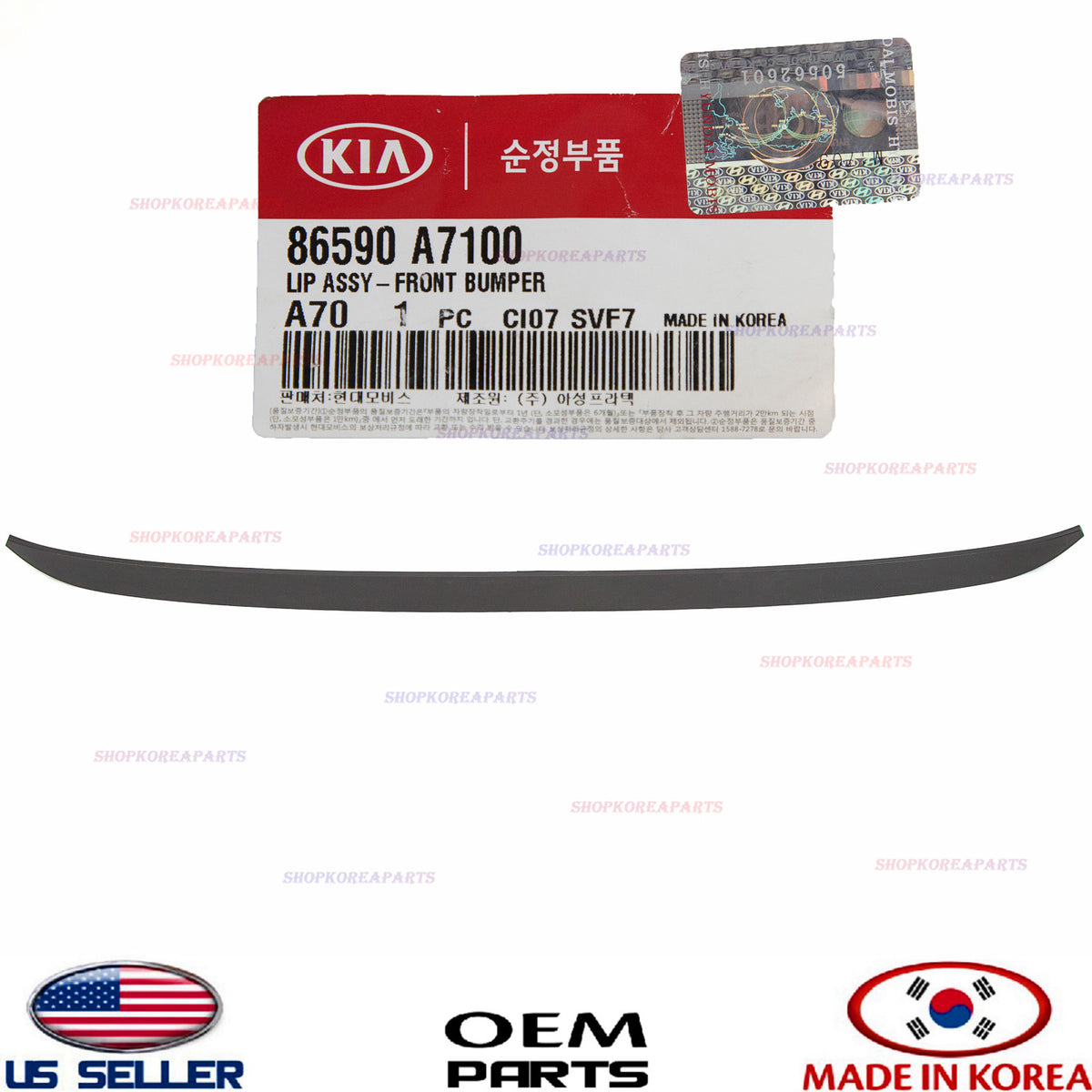 GENUINE Front Bumper Lower Spoiler Chin Lip Deflector OEM Kia Forte 2014-2016