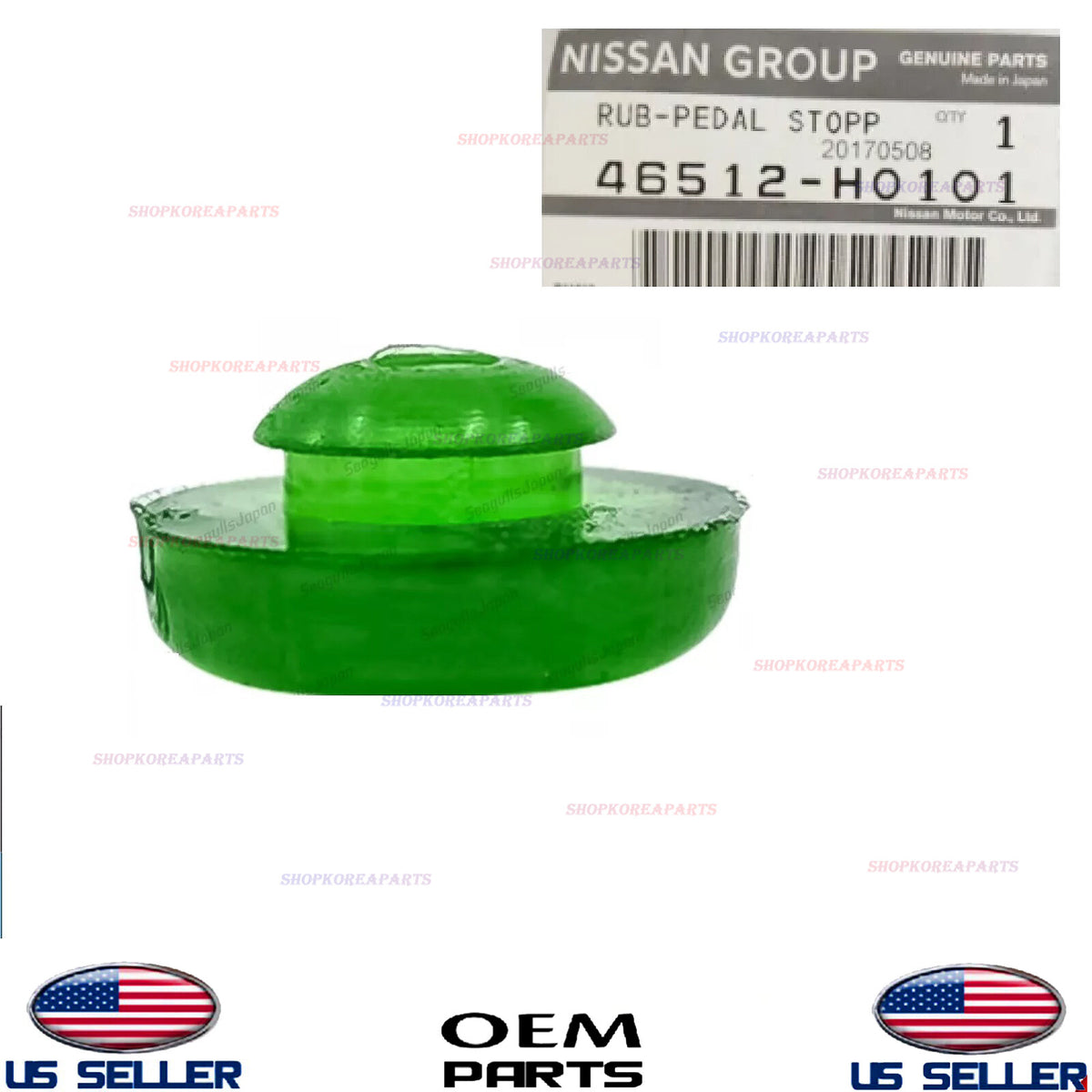 GENUINE OEM Green Rubber Brake Pedal Stopper Various Nissan and Infiniti Models