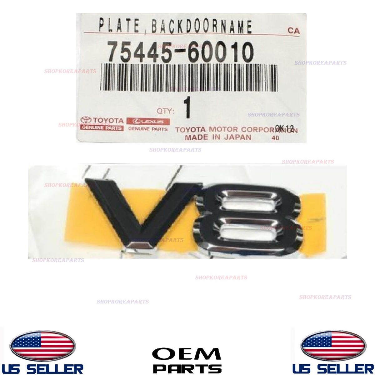 GENUINE Trunk Lid Emblem OEM Toyota Lexus V8 1998-2009 *See Compatibility