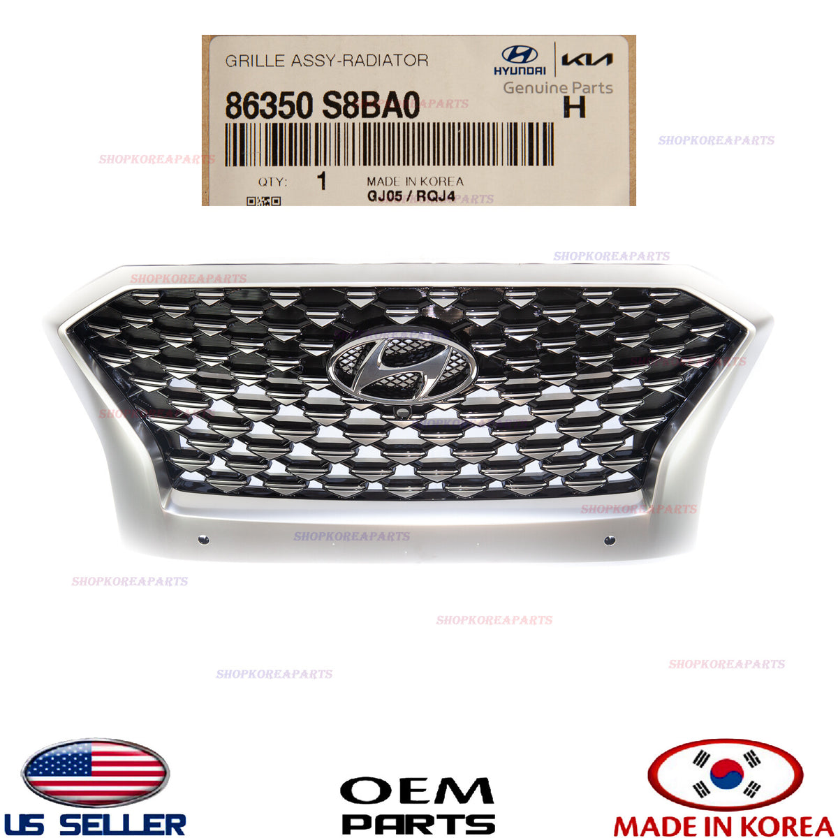 GENUINE Front Bumper Center Radiator Grille OEM PALISADE Calligraphy 2020-2022
