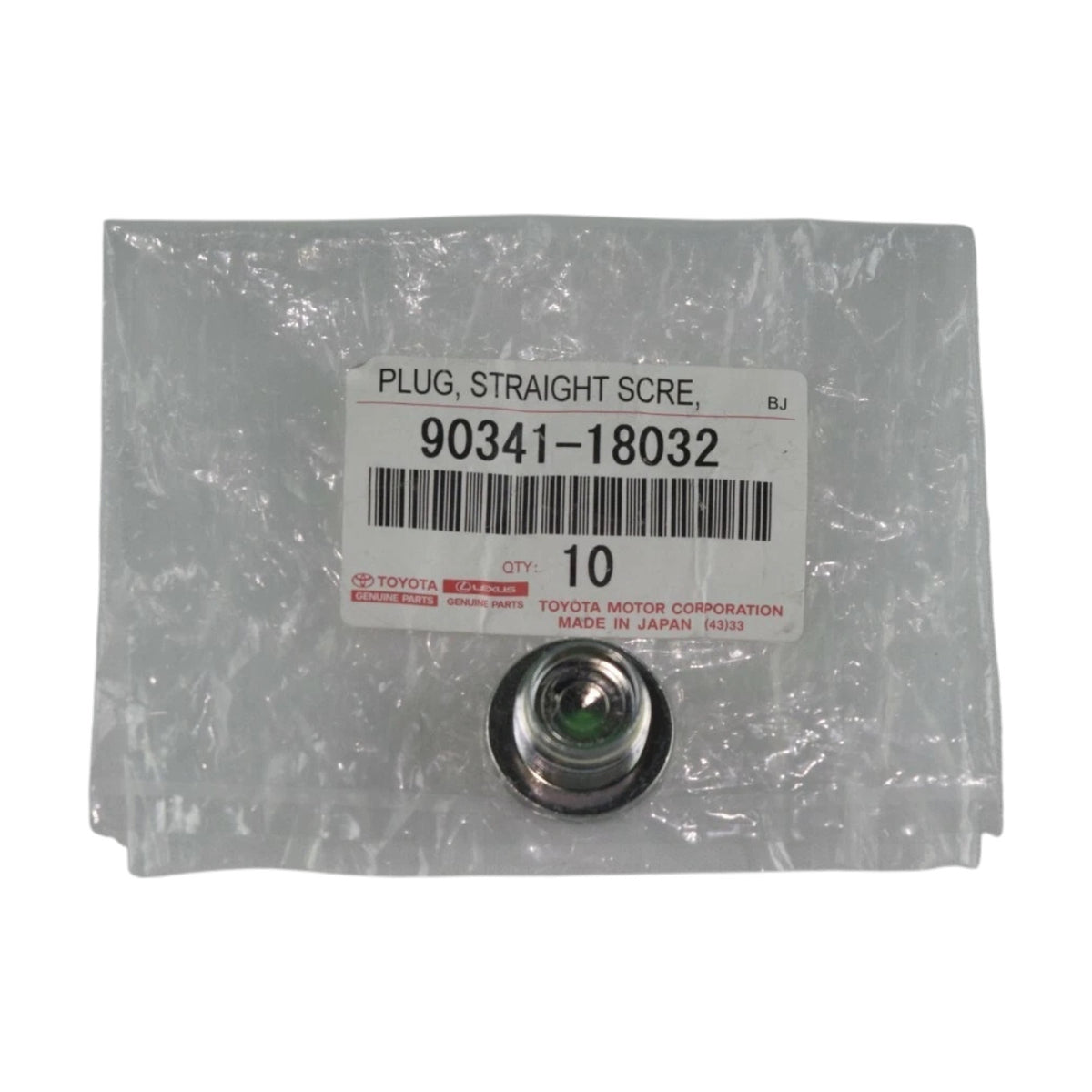 GENUINE OEM Front Differential Filler Plug 1996-2025 Toyota Lexus 90341-18032