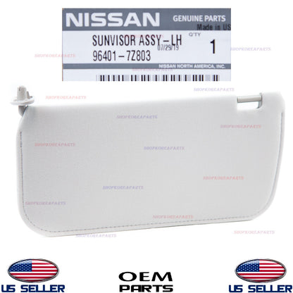 GENUINE Sun Visor Gray Cloth Left Driver Side OEM Nissan Frontier Xterra 2002-04