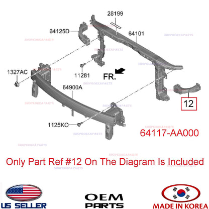 GENUINE Radiator Support Panel Carrier LEFT Driver ⭐OEM⭐ Elantra 2021-2023
