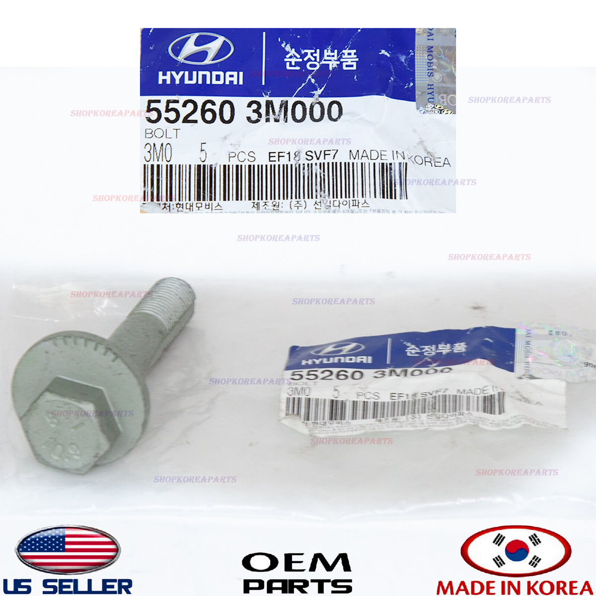 GENUINE Lateral Arm Adjust Bolt OEM Various Hyundai Kia 11-22 *See compatibility