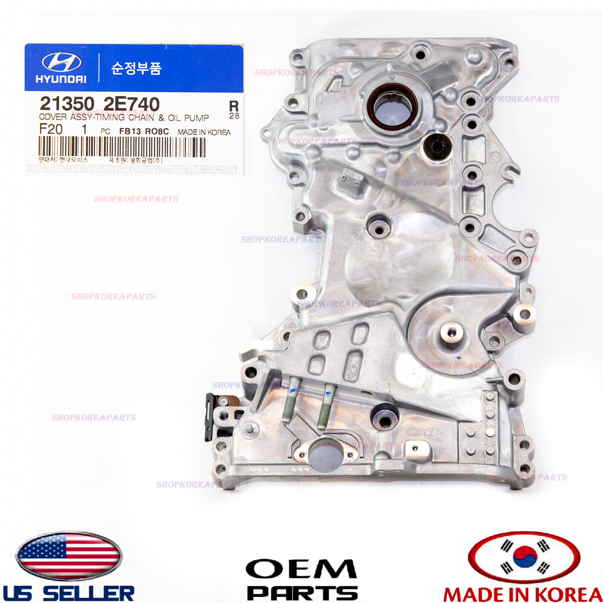 GENUINE Engine Timing Chain Cover OEM HYUNDAI KIA 2.0L 17-24 *See compatibility