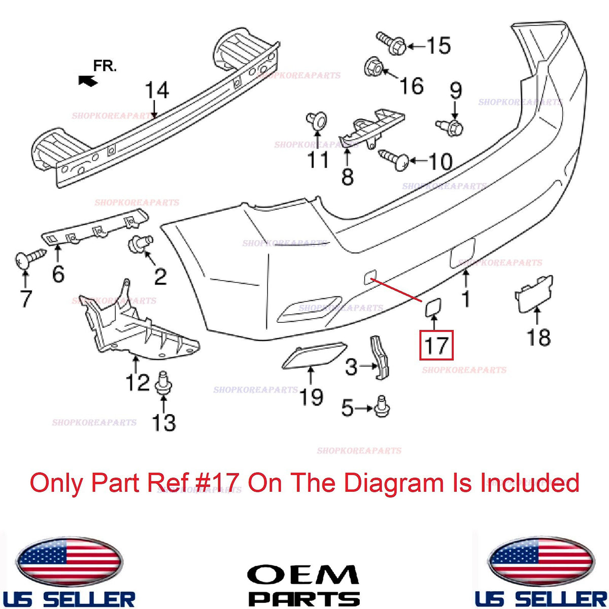 GENUINE Rear Bumper Tow Eye Hook Cap Cover BLACK ⭐OEM⭐ Subaru *See Compatibility