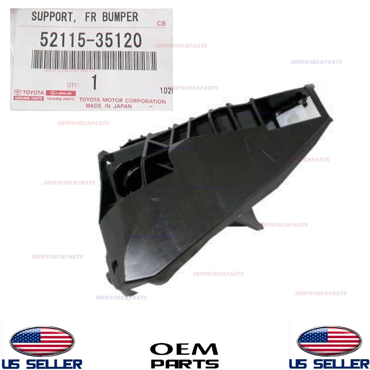 GENUINE Front Bumper Support Bracket Right Passenger Side OEM FJ Cruiser 2007-14