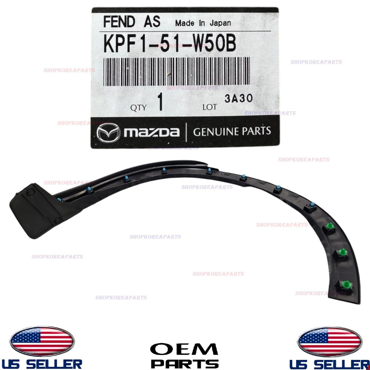 GENUINE OEM Rear RIGHT Passenger Wheel Arch Molding 2023-2025 Mazda CX-5