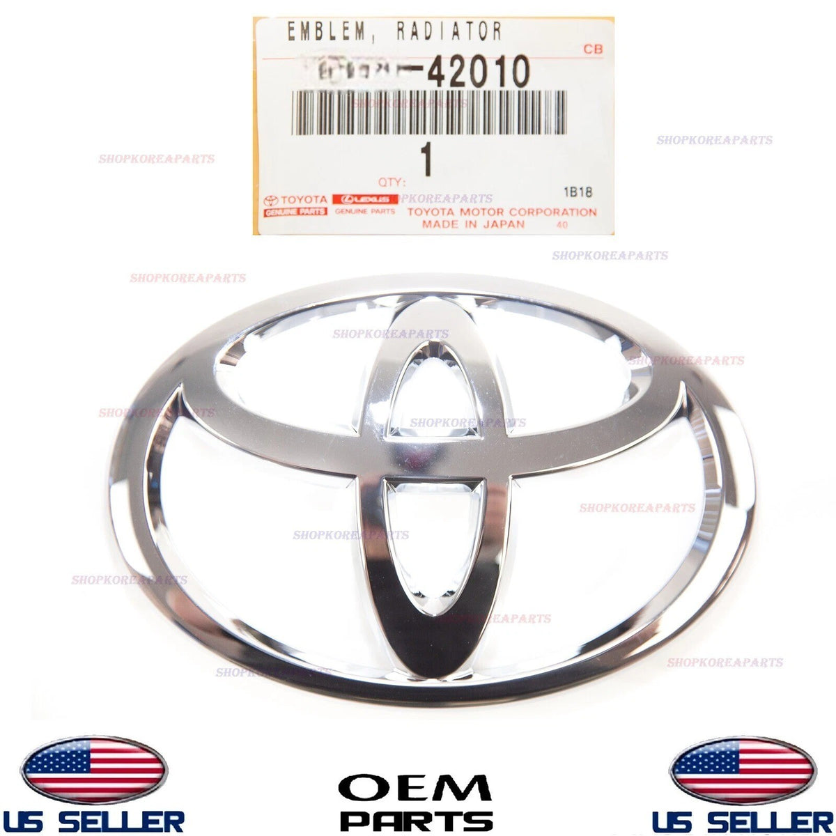 GENUINE Front Grille Emblem Logo Symbol ⭐OEM⭐ Toyota Rav4 2006-2012 75311-42010