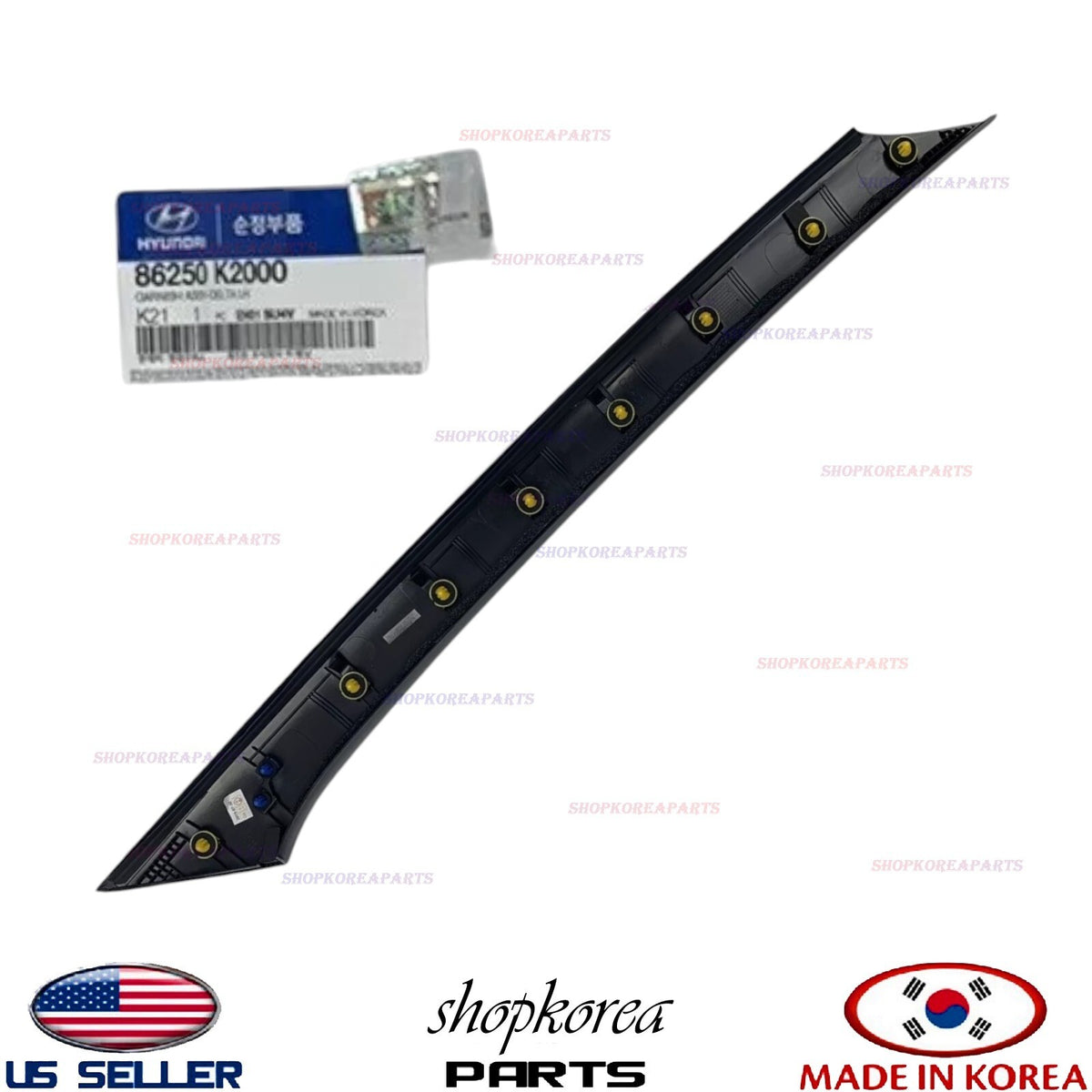 GENUINE OEM Left Driver Side Windshield Pillar Exterior Molding 2020–2025 Venue