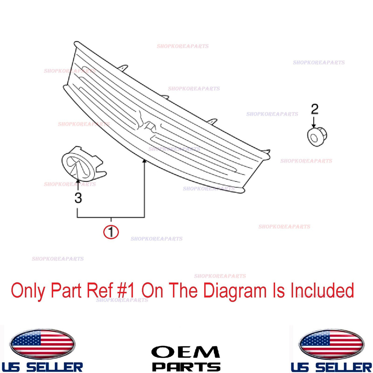 GENUINE Front Radiator Grille Chrome w/Emblem OEM Infiniti G37 Q60 2008-2015