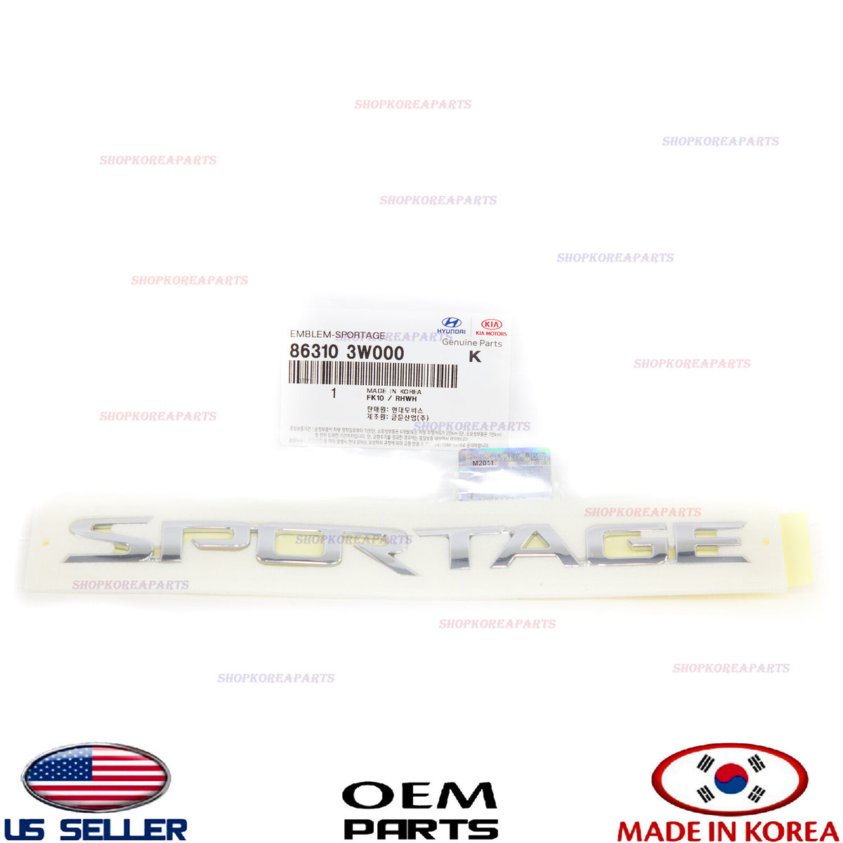 GENUINE Rear Trunk Emblem Logo Nameplate ⭐OEM⭐ KIA SPORTAGE 2011-2016 863103W000