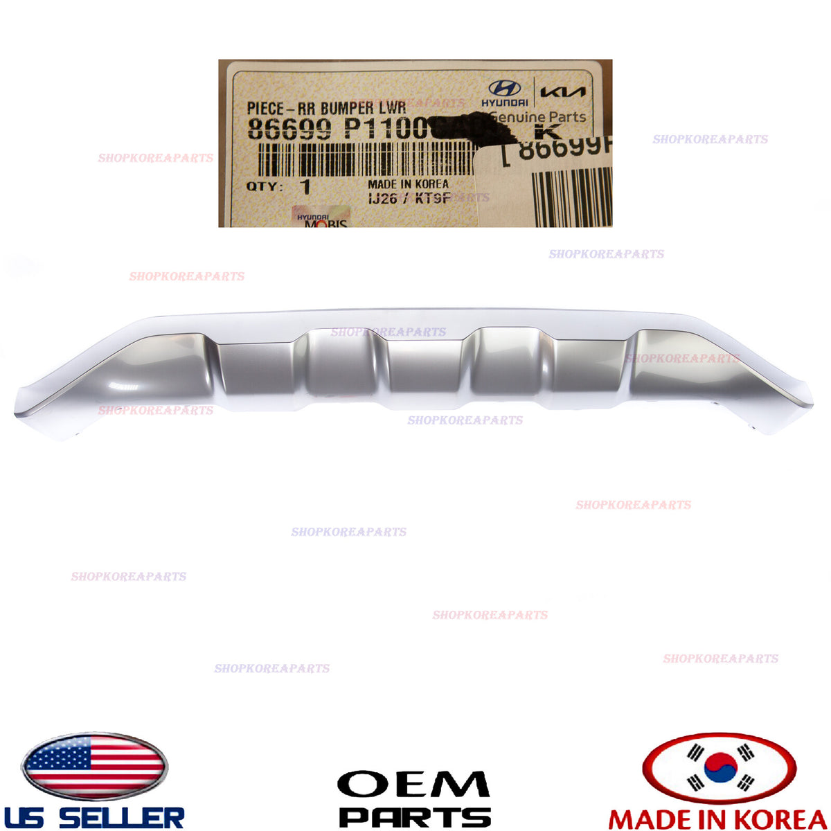 GENUINE Rear Bumper Lower Centr Molding Chrome ⭐OEM⭐ Kia Sportage Hybrid 2023-25