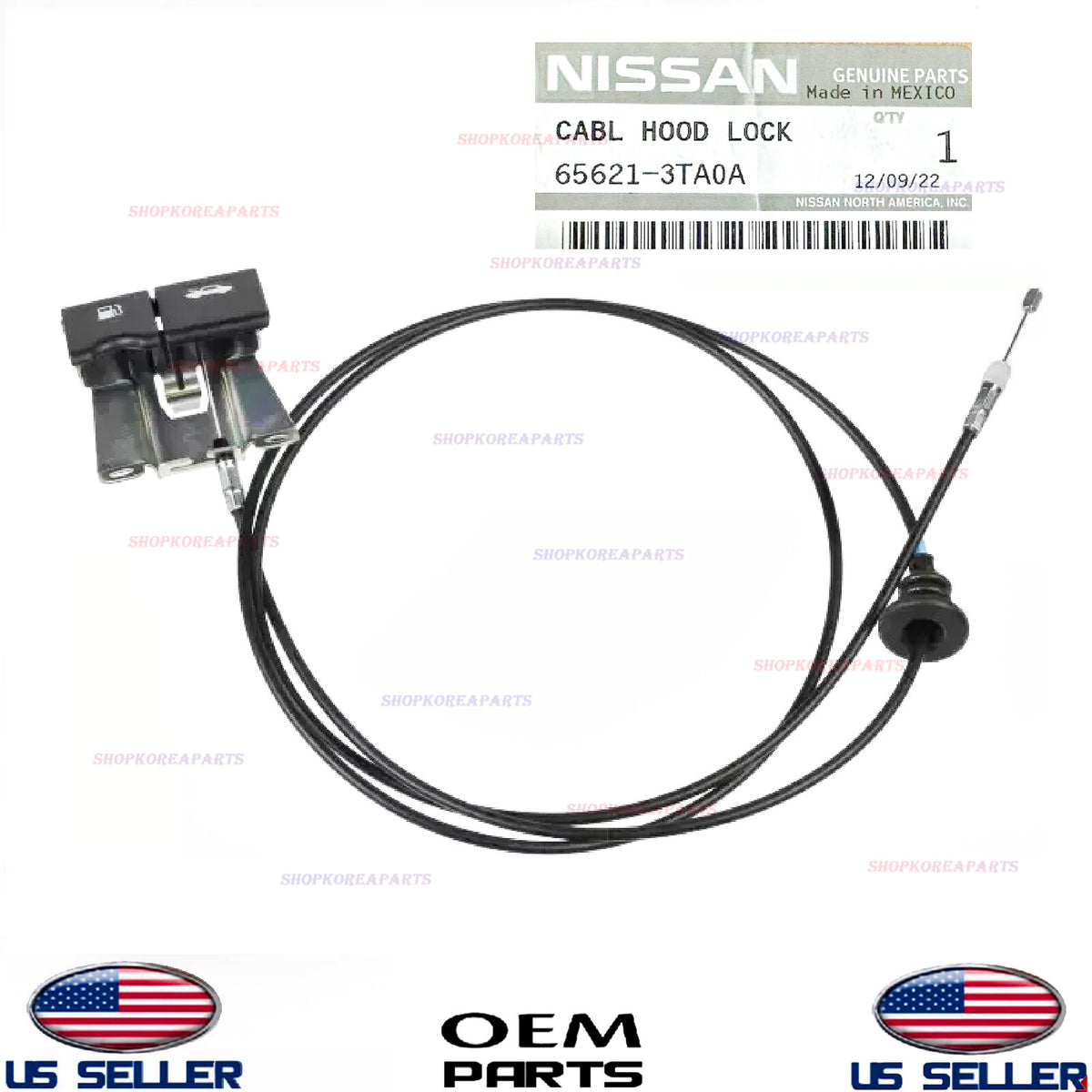 GENUINE Hood Latch Release Cable ⭐OEM⭐ Nissan Altima 2013-2018 65621-3TA0A