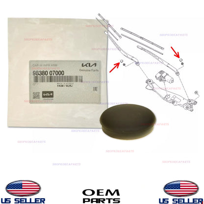 GENUINE OEM Front Windshield Wiper Arm Cap Hyundai Kia *See List 98380-07000
