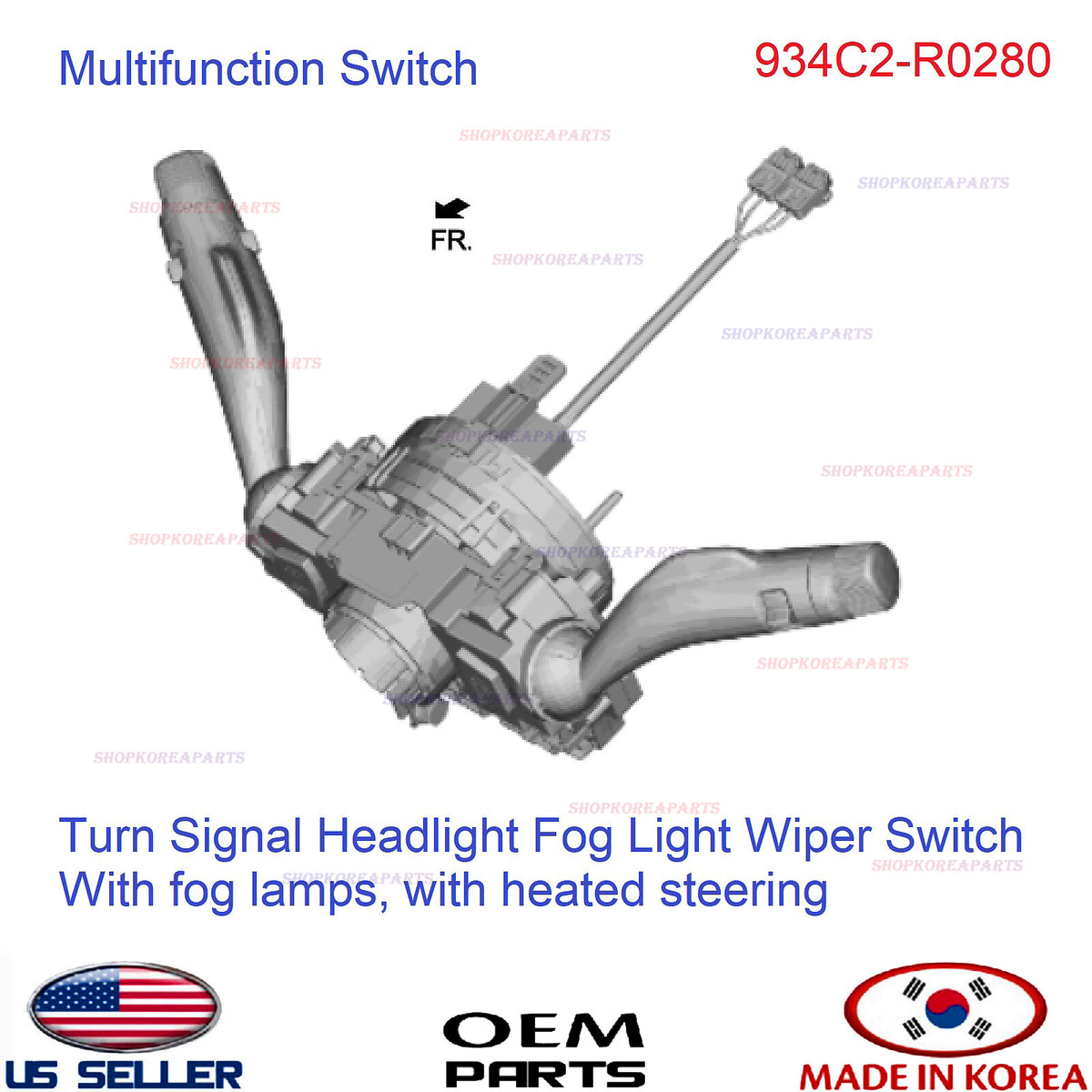GENUINE Multifunction Switch Assy ⭐OEM⭐ Kia Carnival 2022-2024 934C2-R0280