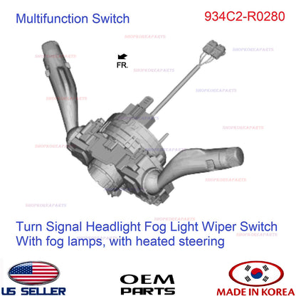 GENUINE Multifunction Switch Assy ⭐OEM⭐ Kia Carnival 2022-2024 934C2-R0280