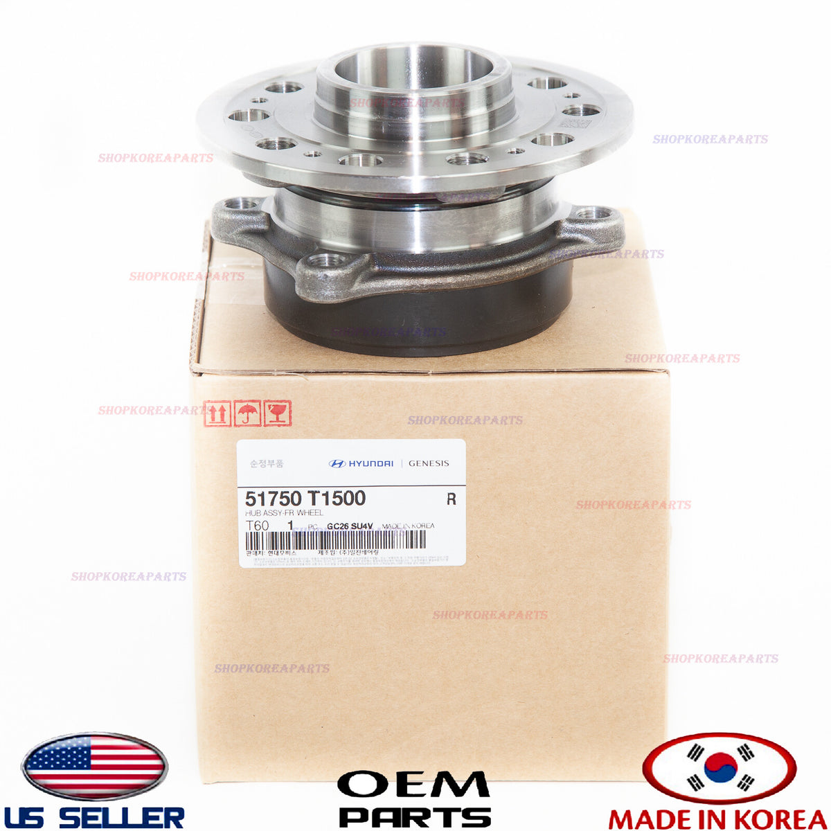 GENUINE OEM Front Wheel Hub & Bearing 2021–2026 Genesis G80 GV80 51750-T1500