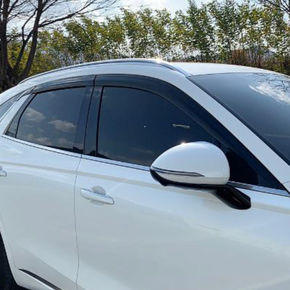 Black Window Door Visor Vent Shade Rain Guard fits Genesis GV70 2022-2026 ⭐6pcs⭐