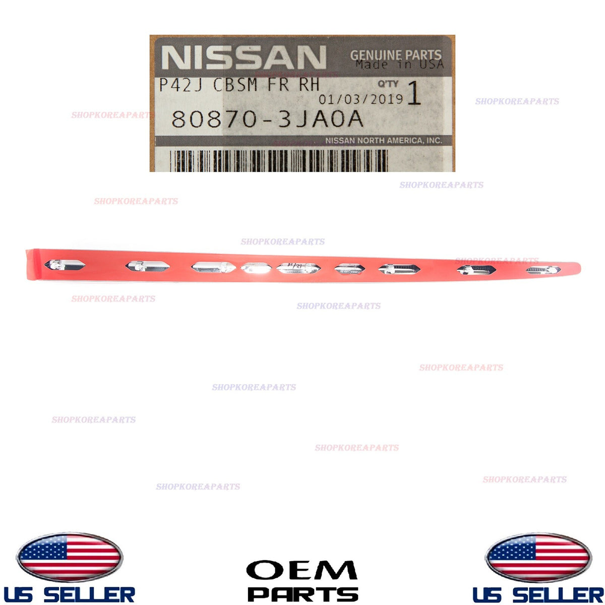 ✅GENUINE✅ Front Door Chrome Moulding Passenger Side OEM INFINITI JX35 QX60 13-20