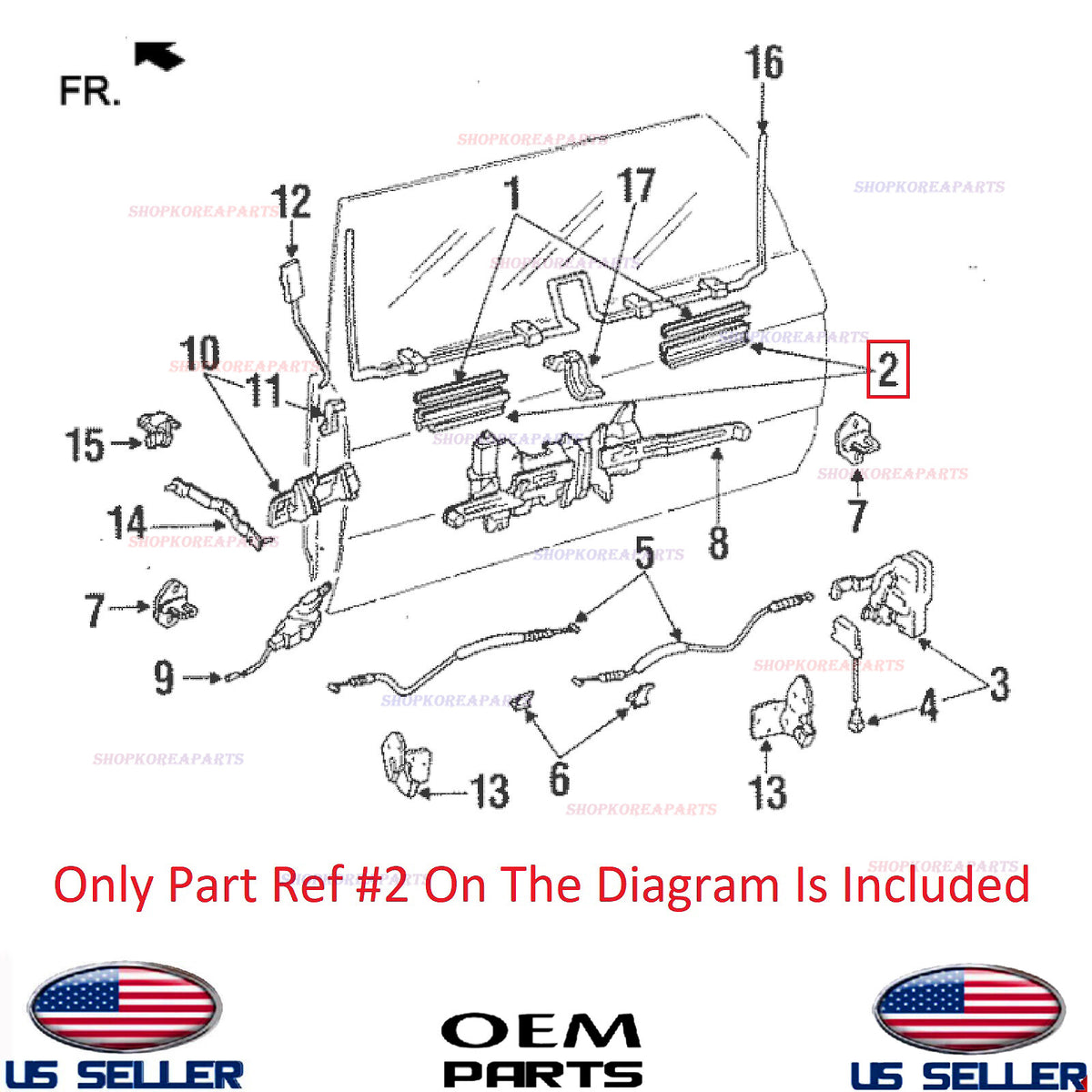 GENUINE Back Window Regulator Channel RIGHT OEM⭐ Toyota 4Runner Pickup 1990-1995