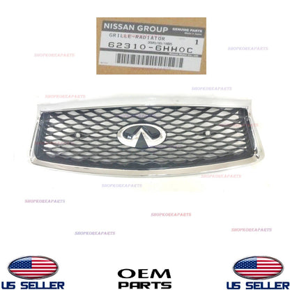 GENUINE Front Radiator Chrome Grille with Emblem OEM Infiniti Q50 2018-2023