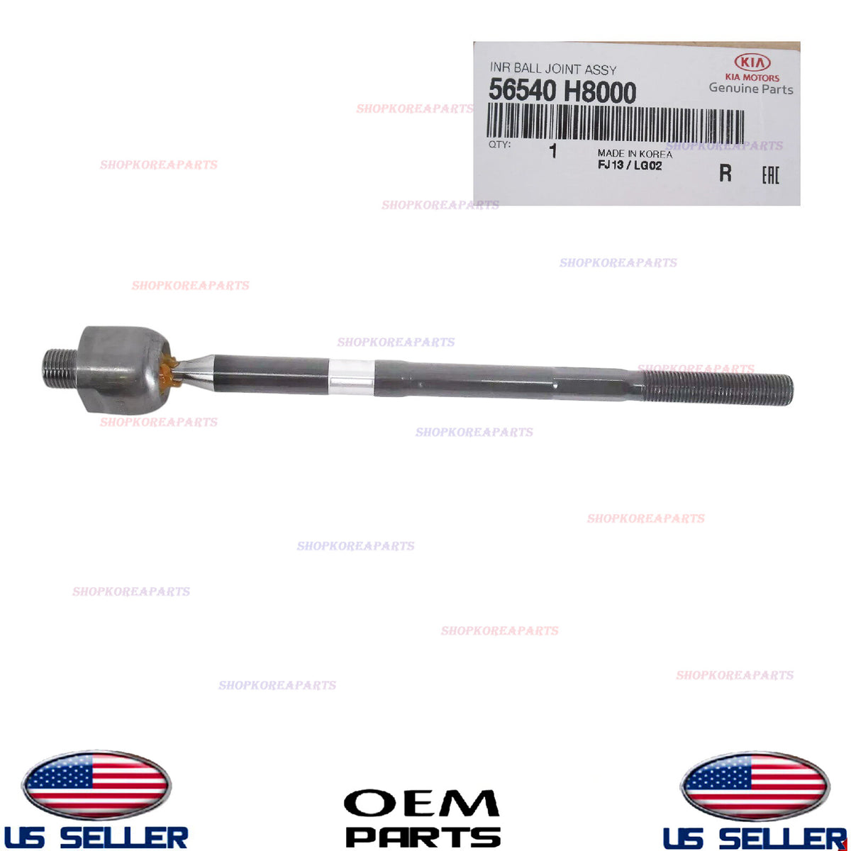 GENUINE OEM Inner Tie Rod End Ball Joint Assembly 2018-2023 Accent Rio