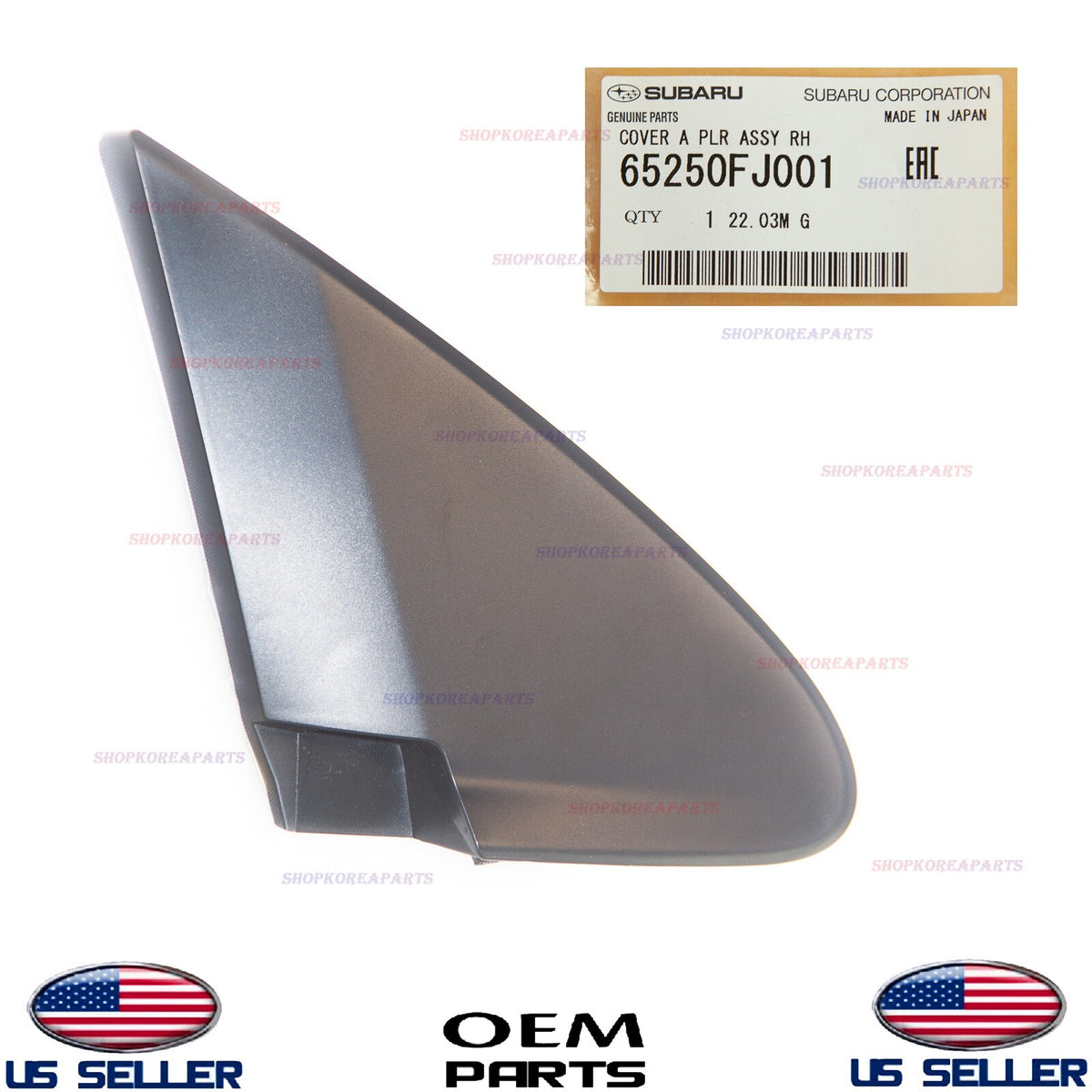 Fender Pillar Trim Molding Garnish Passenger Side OEM Subaru *See Compatibility