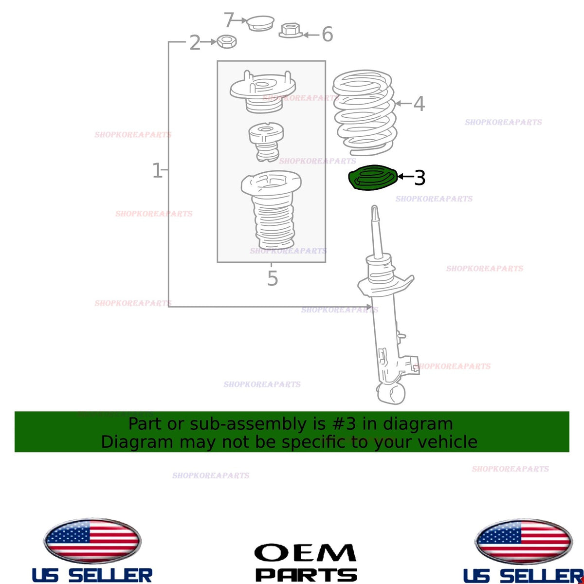 GENUINE OEM Front Lower Coil Spring Insulator 2007-2024 Lexus *See List