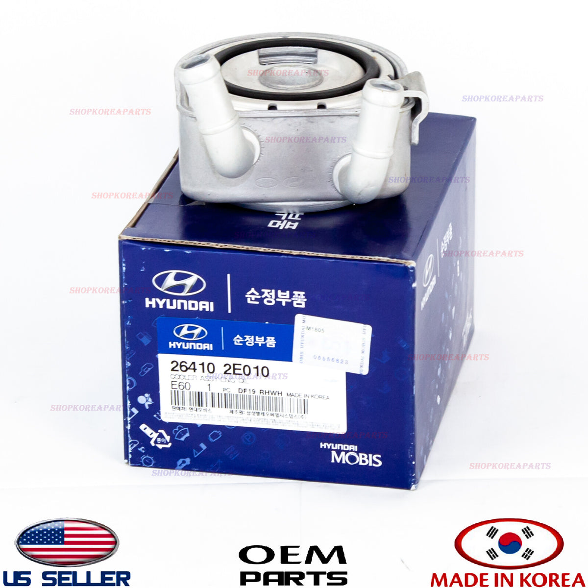 COOLER ENGINE OIL GENUINE! SONATA HYBRID 16-19 OPTIMA HYBRID 17-19 264102E010