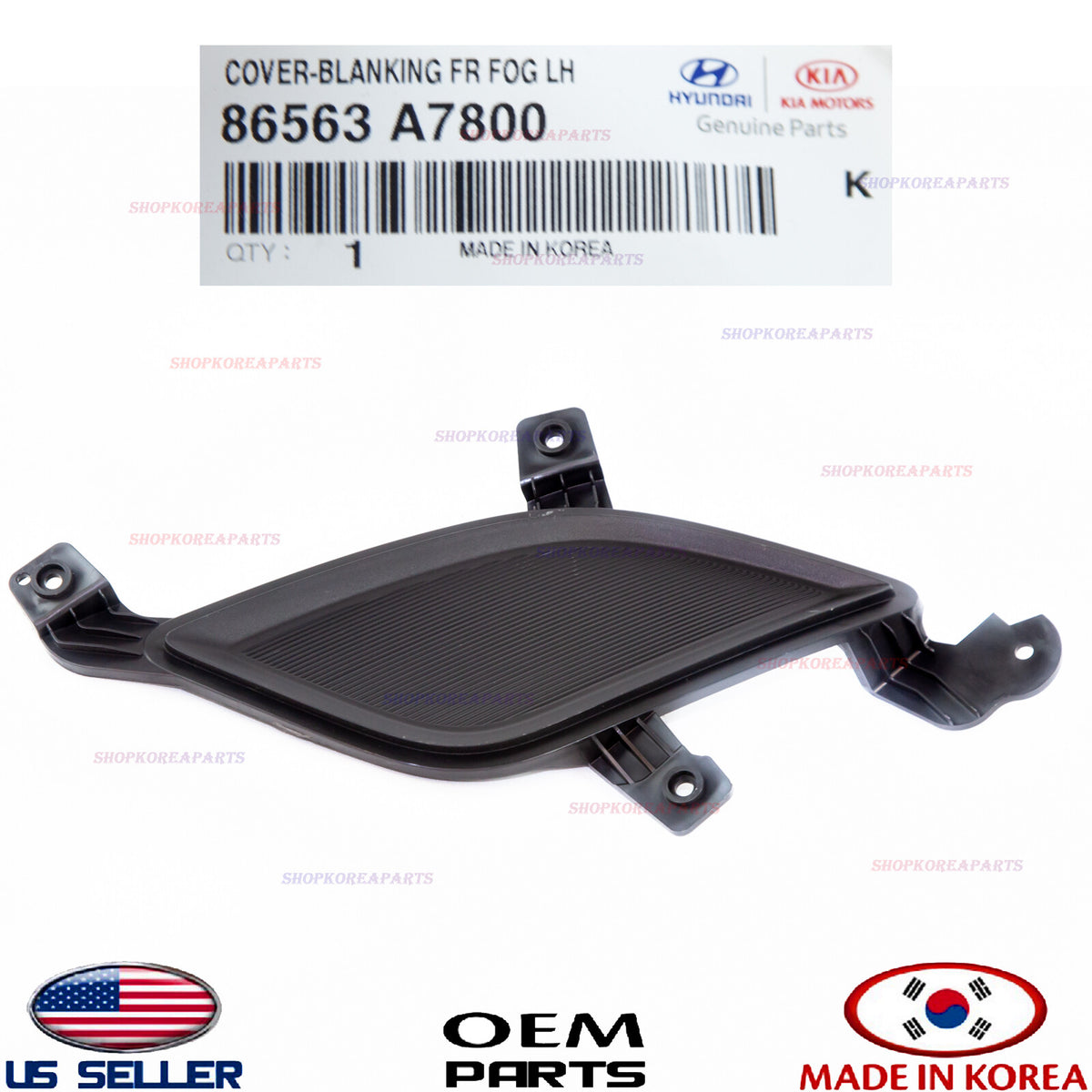GENUINE Front Bumper Blanking Cover Fog Cap LEFT Driver Side ⭐ KIA FORTE 5 17-18