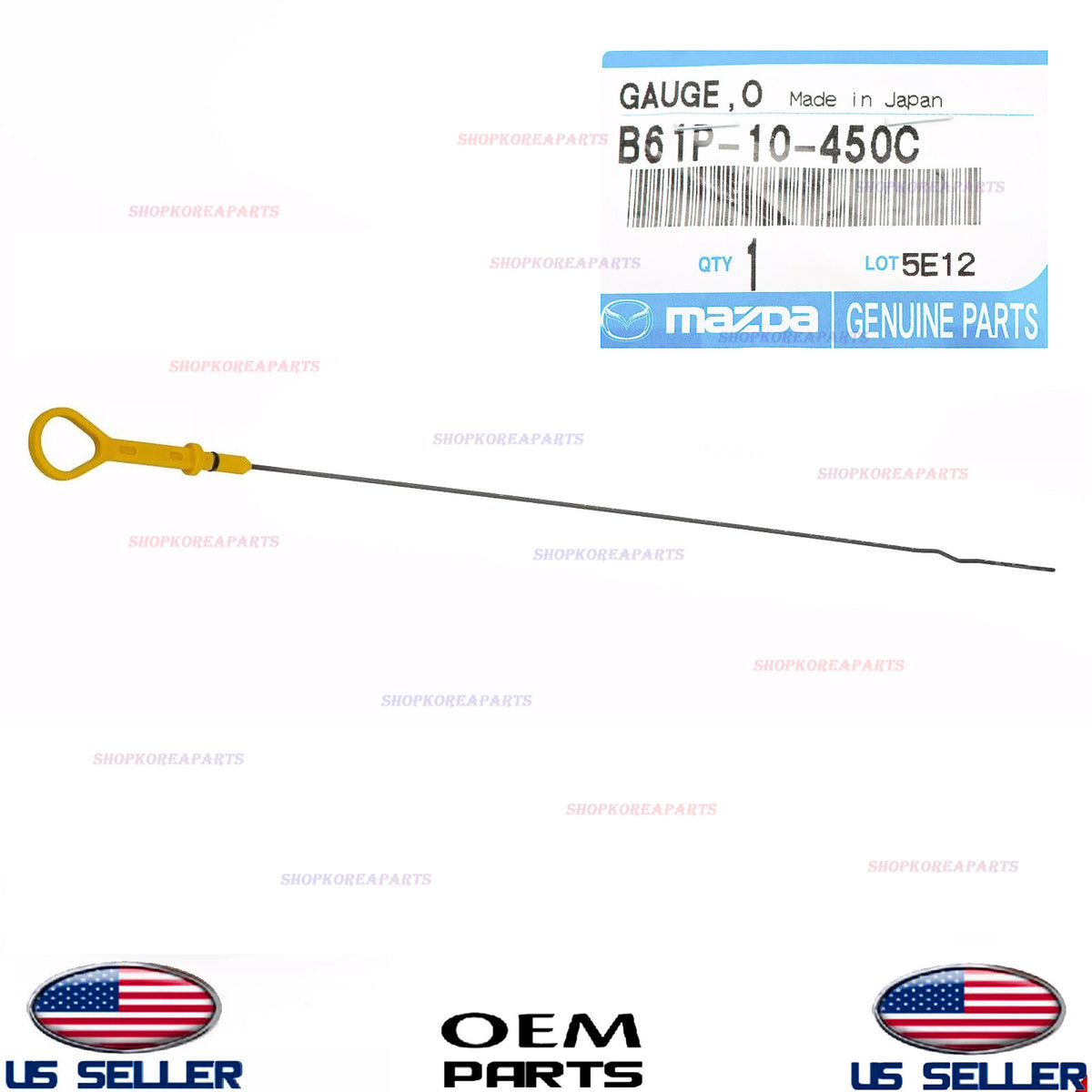 GENUINE OEM Engine Oil Dipstick Mazda 2.5L *See Compatibility B61P-10-450C