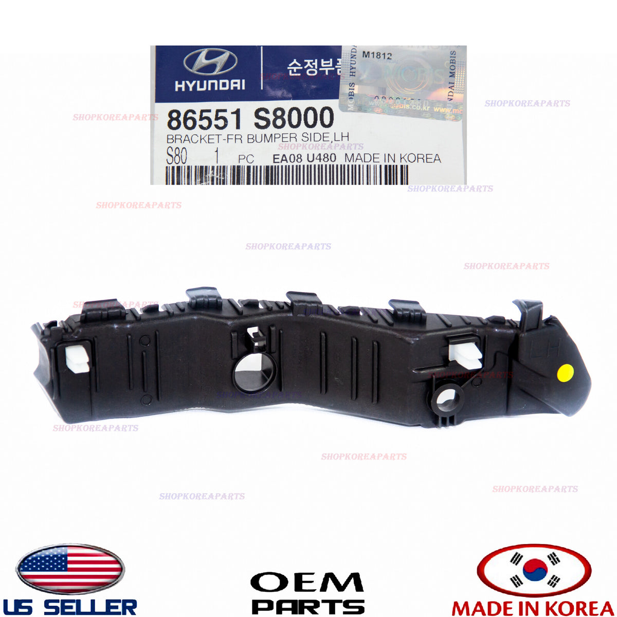GENUINE Front Bumper Bracket LEFT Driver Side OEM Hyundai Palisade 2020-2022