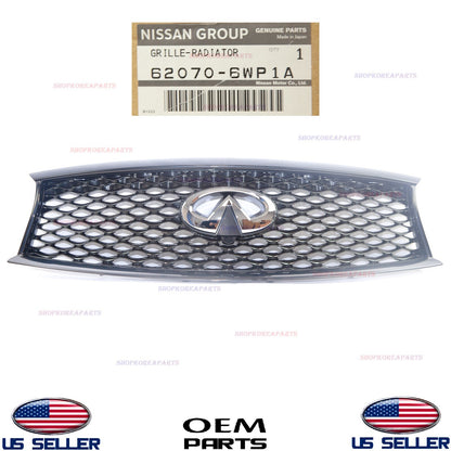 GENUINE Front Radiator Grille with Emblem ⭐OEM⭐ Infiniti QX70 2017 62070-6WP1A
