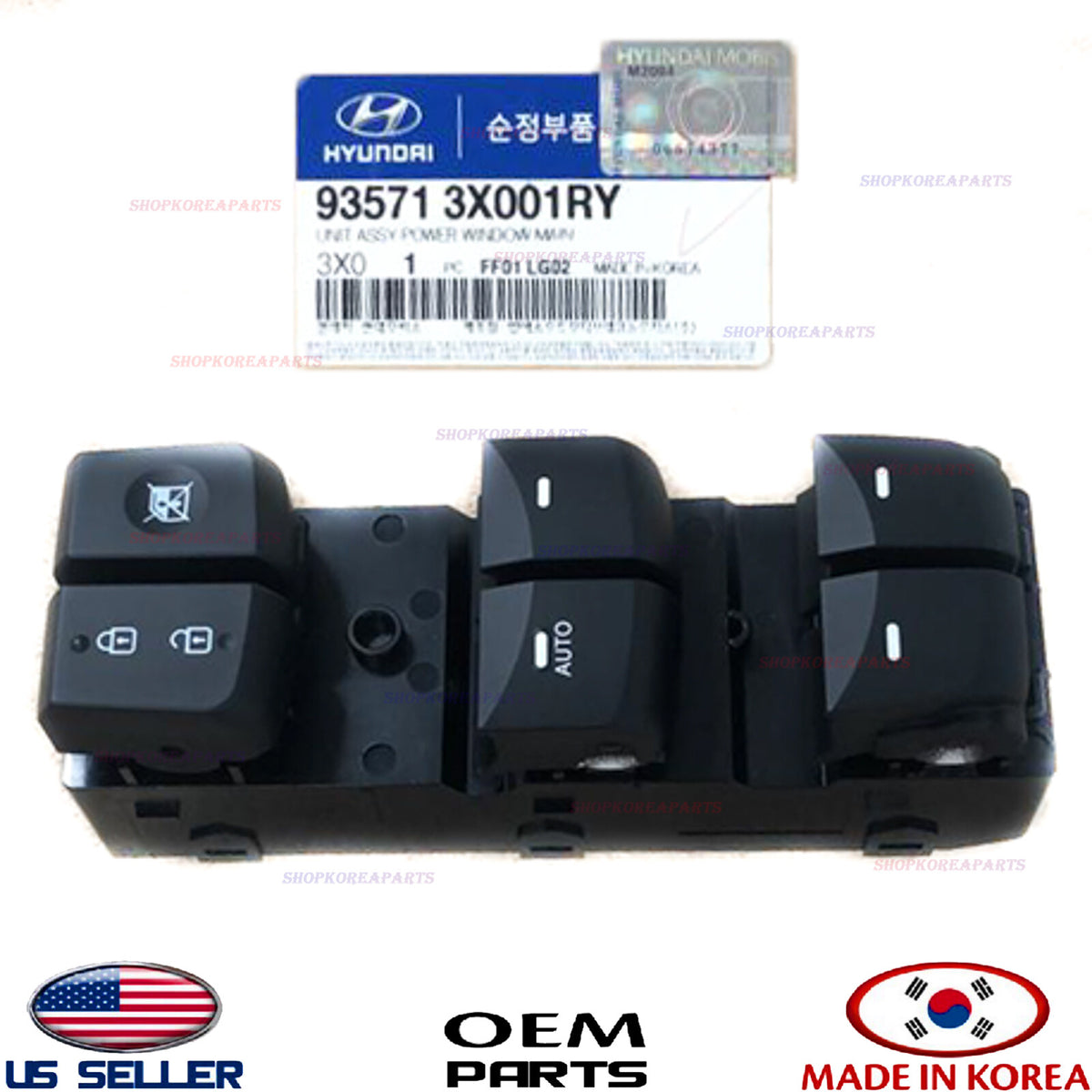GENUINE Power Window Main Switch Front Left Driver Side OEM Elantra 14-19 "AUTO"