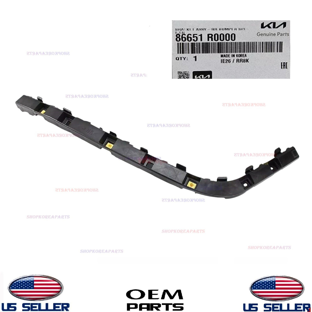 GENUINE OEM Rear Bumper Bracket Left Driver Side 2022-24 Kia Carnival 86651R0000